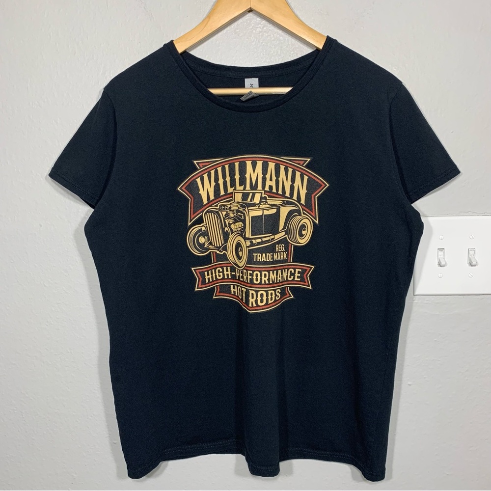 High Performance Hot Rod Cars Black Graphic Tee‎ Womens XL